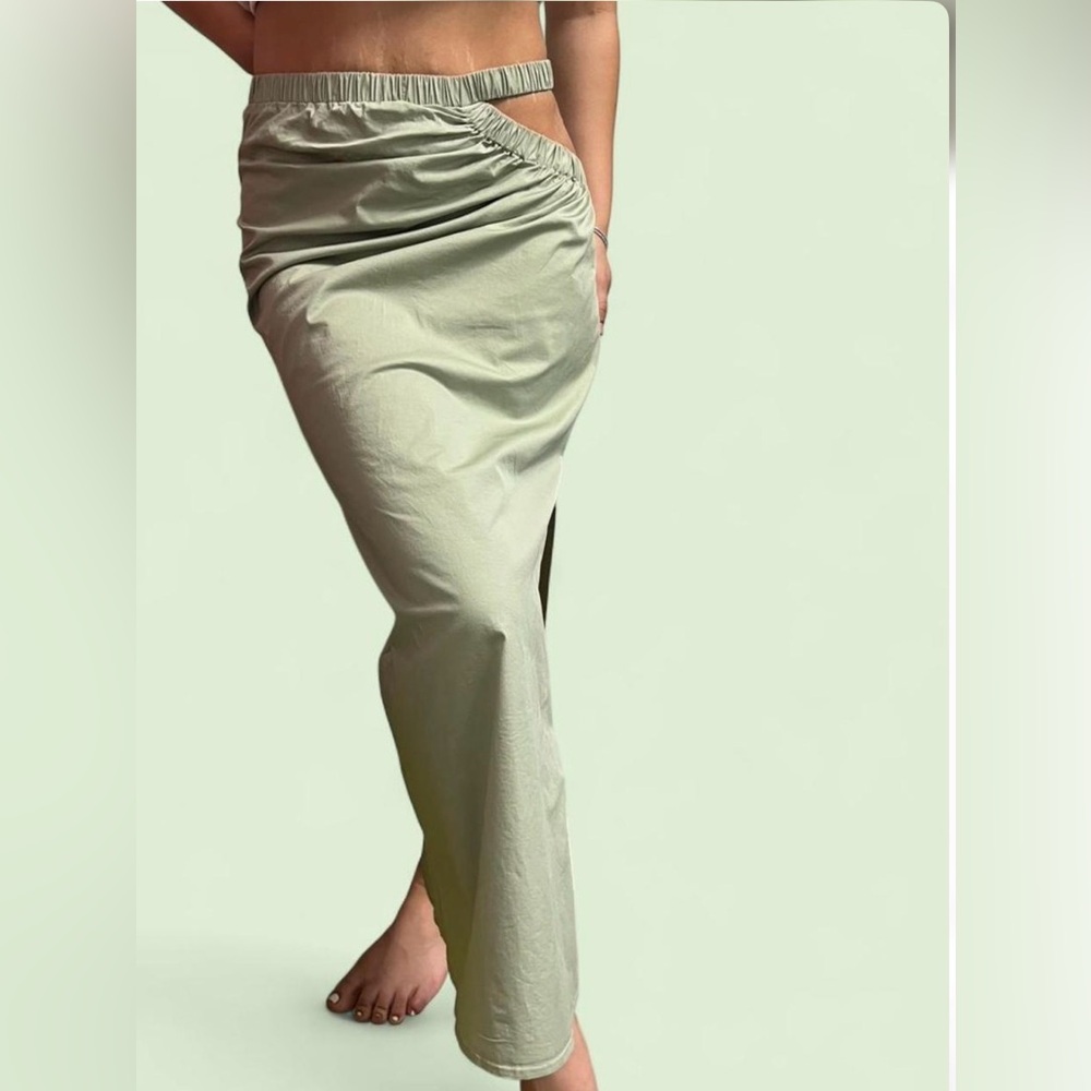 Cotton maxi skirt